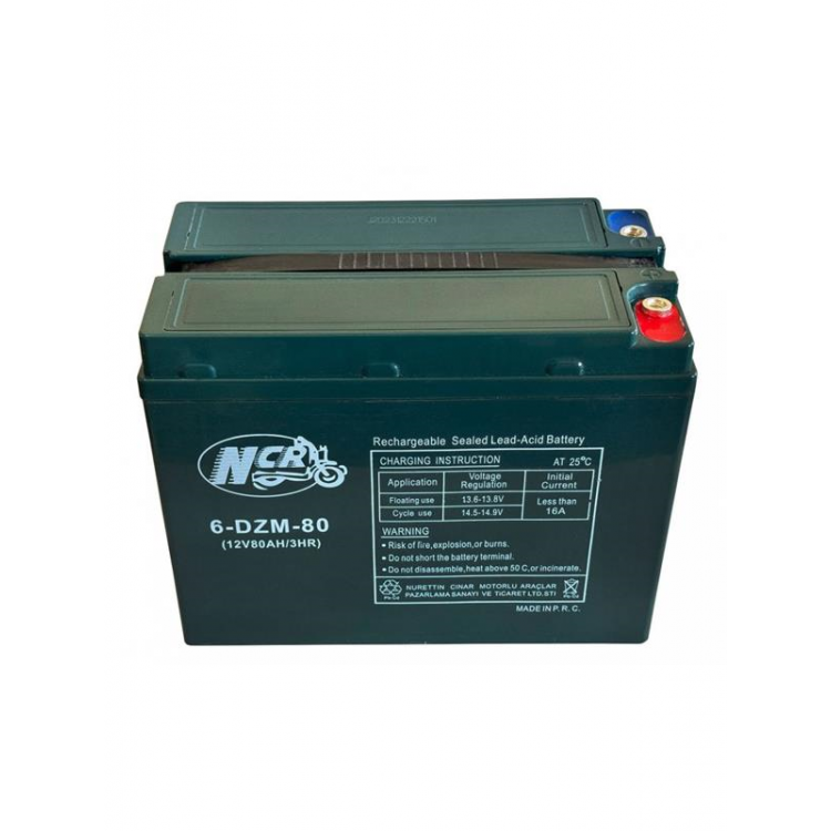 NCR AKÜ 12V - 80 AH KASALI E BİKE AKÜ NCR AKÜ 12V - 80 AH KASALI E BİKE AKÜ